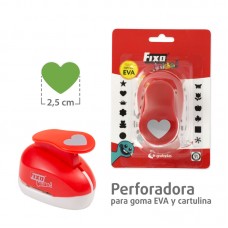 PERFORADORA GOMA EVA 2,5 CORAZON PERFORADORA GOMA EVA 2,5 CORAZON