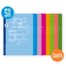 LIBRETA LAMELA CUARTO 50HJ CUADRICULA 5MM LIBRETA LAMELA CUARTO 50HJ CUADRICULA 5MM