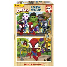 PUZZLE DE MADERA 2X25 MARVEL 19289