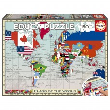 PUZZLE GEOPUZZLE BANDERAS DEL MUNDO 150 PIEZAS 20480 PUZZLE GEOPUZZLE BANDERAS DEL MUNDO 150 PIEZAS 20480