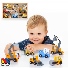 COCHES CONSTRUCION EN MADERA SET 7 PIEZAS 22270 COCHES CONSTRUCION EN MADERA SET 7 PIEZAS 22270