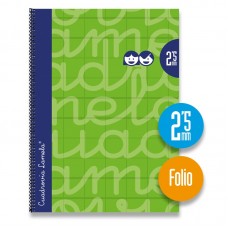 CUADERNO ESPIRAL FOLIO LAMELA EXTRA DURA CUADROVIA 2,5 PAQ 5 UND V CUADERNO ESPIRAL FOLIO LAMELA EXTRA DURA CUADROVIA 2,5 PAQ 5 UND V