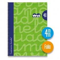 CUADERNO LAMELA T/EXTRADURA 80 HOJAS 4MM PAQUETE DE 5 CUADERNOS VERDE CUADERNO LAMELA T/EXTRADURA 80 HOJAS 4MM PAQUETE DE 5 CUADERNOS VERDE