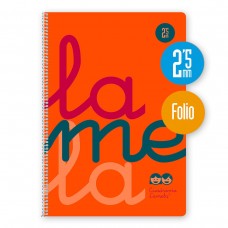 CUADERNOS LAMELA TAPA POLIPROPILENO PAUTA 2,5 NARANJA CUADERNOS LAMELA TAPA POLIPROPILENO PAUTA 2,5 NARANJA