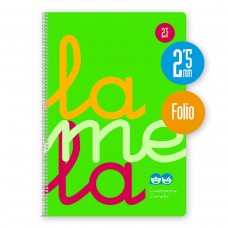 CUADERNOS LAMELA TAPA POLIPROPILENO PAUTA 2,5 VERDE CUADERNOS LAMELA TAPA POLIPROPILENO PAUTA 2,5 VERDE