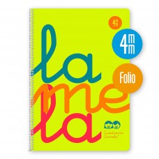 CUADERNOS LAMELA FOLIO TAPA POLIPROPILENO CUADRICULA 4MM AMARILLO CUADERNOS LAMELA FOLIO TAPA POLIPROPILENO CUADRICULA 4MM AMARILLO