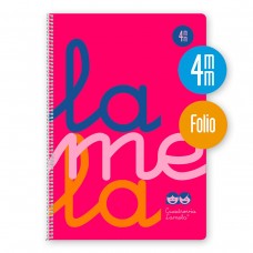 CUADERNOS LAMELA FOLIO TAPA POLIPROPILENO CUADRICULA 4MM ROJO CUADERNOS LAMELA FOLIO TAPA POLIPROPILENO CUADRICULA 4MM ROJO
