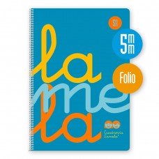 CUADERNOS LAMELA FOLIO TAPA POLIPROPILENO CUADRICULA 5MM AZUL CUADERNOS LAMELA FOLIO TAPA POLIPROPILENO CUADRICULA 5MM AZUL