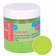 ARENA DE COLORES  100G VERDE ACIDO