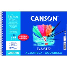 BLOC BASIK 10 HJ ACUARELA 370 G DIN A-4