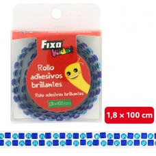 ROLLO ADHESIVO BRILLANTES AZULES ROLLO ADHESIVO BRILLANTES AZULES