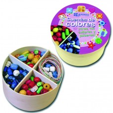 CUENTAS DE MADERA PARA COLLARES  400 PZ ANDREU