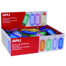 LLAVEROS DE PLASTICO APLI CAJA 100 UND LLAVEROS DE PLASTICO APLI CAJA 100 UND