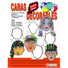 CARAS DECORABLES BOLSA DE 14 CARTONES CARAS DECORABLES BOLSA DE 14 CARTONES