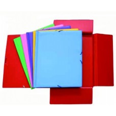CARPETA FOLIO PVC GOMAS Y SOLAPA  COLORES