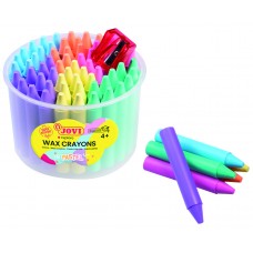 BOTE DE 60 CERAS JOVI COLORES PASTEL + SACAPUNTAS BOTE DE 60 CERAS JOVI COLORES PASTEL + SACAPUNTAS