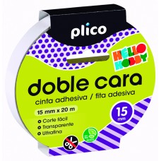 CINTA DOBLE CARA PLICO 15MM X 20M 13312 CINTA DOBLE CARA PLICO 15MM X 20M 13312