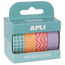 CINTAS ADHESIVAS DE PAPEL DE ARROZ APLI 5 ROLLOS CINTAS ADHESIVAS DE PAPEL DE ARROZ APLI 5 ROLLOS