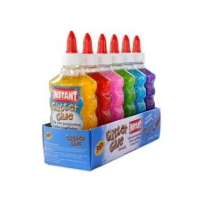 COLA GLITTER PURPURINA BANDEJA DE 6 COLORES DE 180ML COLA GLITTER PURPURINA BANDEJA DE 6 COLORES DE 180ML