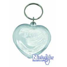 PACK 6 LLAVEROS CORAZON PLASTICO CRISTAL 45 CM PACK 6 LLAVEROS CORAZON PLASTICO CRISTAL 45 CM