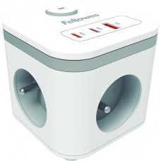 CUBO MULTIENCHUFES CON USB-C Y A FELLOWES CUBO MULTIENCHUFES CON USB-C Y A FELLOWES