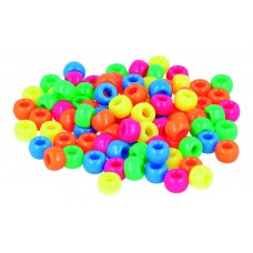 CUENTAS DE PLASTICO NEON 9MM 400 PIEZAS 359004 CUENTAS DE PLASTICO NEON 9MM 400 PIEZAS 359004