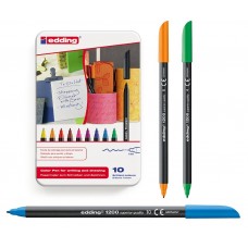 ROTULADOR EDING 1200 CAJA METALICA 10 COLORES ROTULADOR EDING 1200 CAJA METALICA 10 COLORES