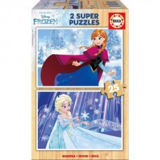 PUZZLES 2 X 25 MADERA   FROZEN