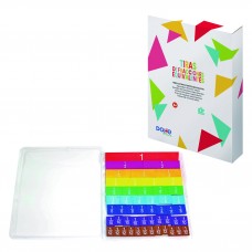 TIRAS DE FRACCIONES EQUIVALENTES  9 COLORES 01026