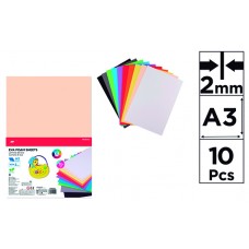 GOMA EVA A3 BOLSA DE 10 COLORES SURTIDOS GOMA EVA A3 BOLSA DE 10 COLORES SURTIDOS