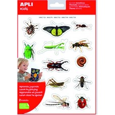 GOMET TEMATICO INSECTOS 2 HOJAS APLI GOMET TEMATICO INSECTOS 2 HOJAS APLI