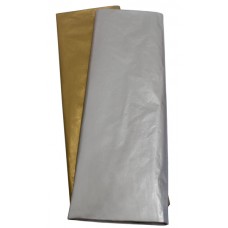 PAPEL DE SEDA METALIZADO EN ROLLO PLATA 10 PLIEGOS