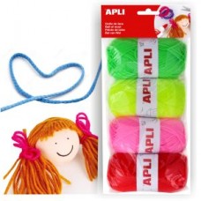OVILLO LANA FLUORESCENTE APLI 4 UND 50G OVILLO LANA FLUORESCENTE APLI 4 UND 50G