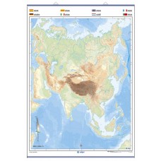 MAPA MURAL MUDO ASIA MAPA MURAL MUDO ASIA