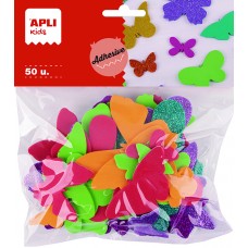 MARIPOSAS GOMA EVA ADHESIVAS BOLSA DE 50 UND APLI MARIPOSAS GOMA EVA ADHESIVAS BOLSA DE 50 UND APLI