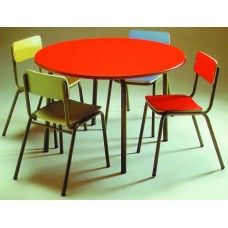 MESA REDONDA DE MADERA EN COLORES  REF. 206  TAGAR
