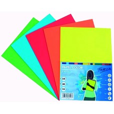 PAPEL COLORES INTENSOS 100 HOJAS A4 PAPEL COLORES INTENSOS 100 HOJAS A4