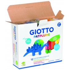 PLASTILINA GIOTTO PATPLUME 350 GR C/12 PLASTILINA GIOTTO PATPLUME 350 GR C/12