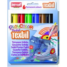 PLAYCOLOR TEXTIL POCKET 6 COLORES 10501 PLAYCOLOR TEXTIL POCKET 6 COLORES 10501