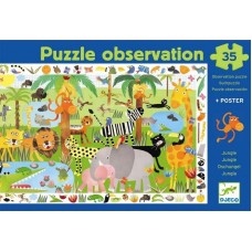 PUZZLES DESCUBRIMIENTOS 35 PIEZAS LA JUNGLA DJECO PUZZLES DESCUBRIMIENTOS 35 PIEZAS LA JUNGLA DJECO