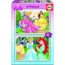 PUZZLES DE 2 X 20 DISNEY PRINCESAS PUZZLES DE 2 X 20 DISNEY PRINCESAS