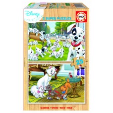 PUZZLES 2 X 25 MADERA REY LEON PUZZLES 2 X 25 MADERA REY LEON