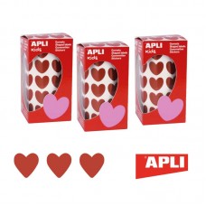 GOMET ROLLO CORAZONES ROJOS APLI