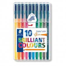 ROTULADORES STAEDTLER TRIPLUS 10 COLORES ROTULADORES STAEDTLER TRIPLUS 10 COLORES