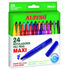 ROTULADOR ALPINO MAXI 24 COLORES