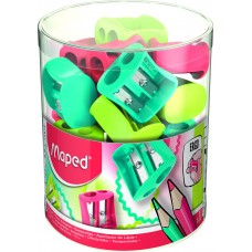 SACAPUNTAS DE PLASTICO 2 ORIFICIOS MAPED