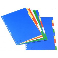 SEPARADORES T/FOLIO JUEGO DE 5 COL Y 5 SEPARADORES SEPARADORES T/FOLIO JUEGO DE 5 COL Y 5 SEPARADORES