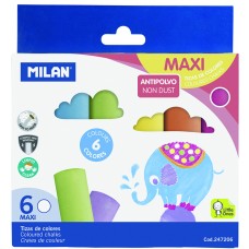 TIZAS PARA SUELO CAJA DE 6 COLORES TIZAS PARA SUELO CAJA DE 6 COLORES